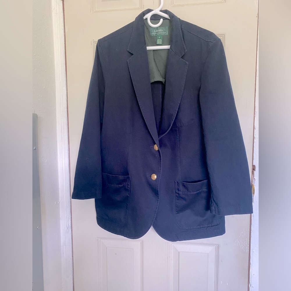 Lauren Ralph Lauren Navy Blazer with Gold Buttons